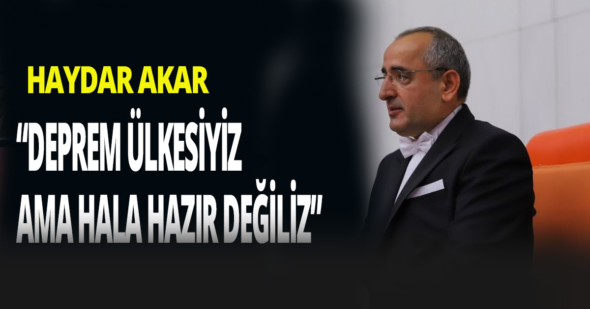 “Deprem ülkesiyiz ama hala hazır değiliz”
