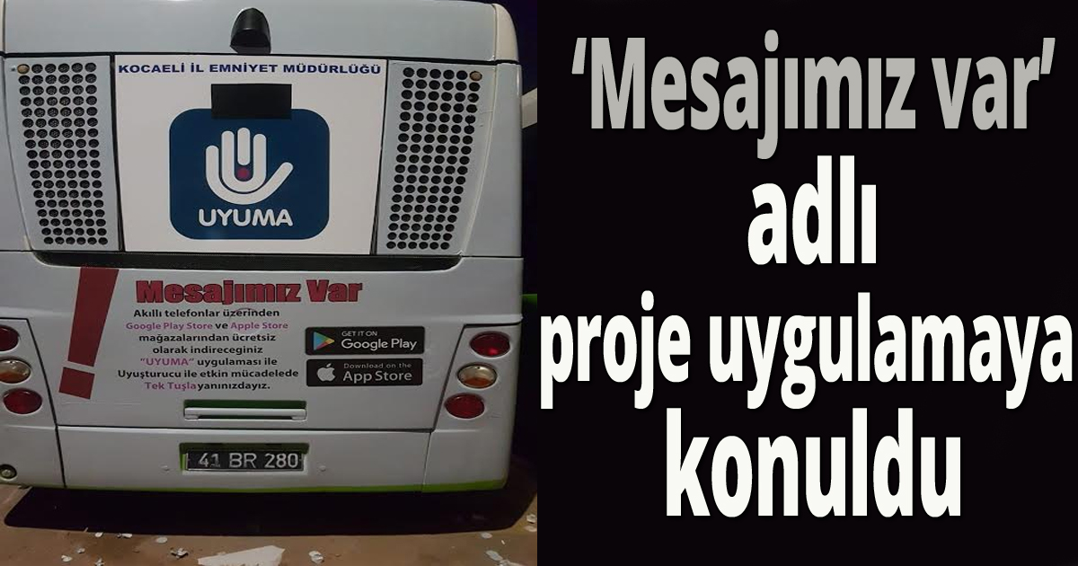 Kocaeli Emniyeti'nden mesaj  var!