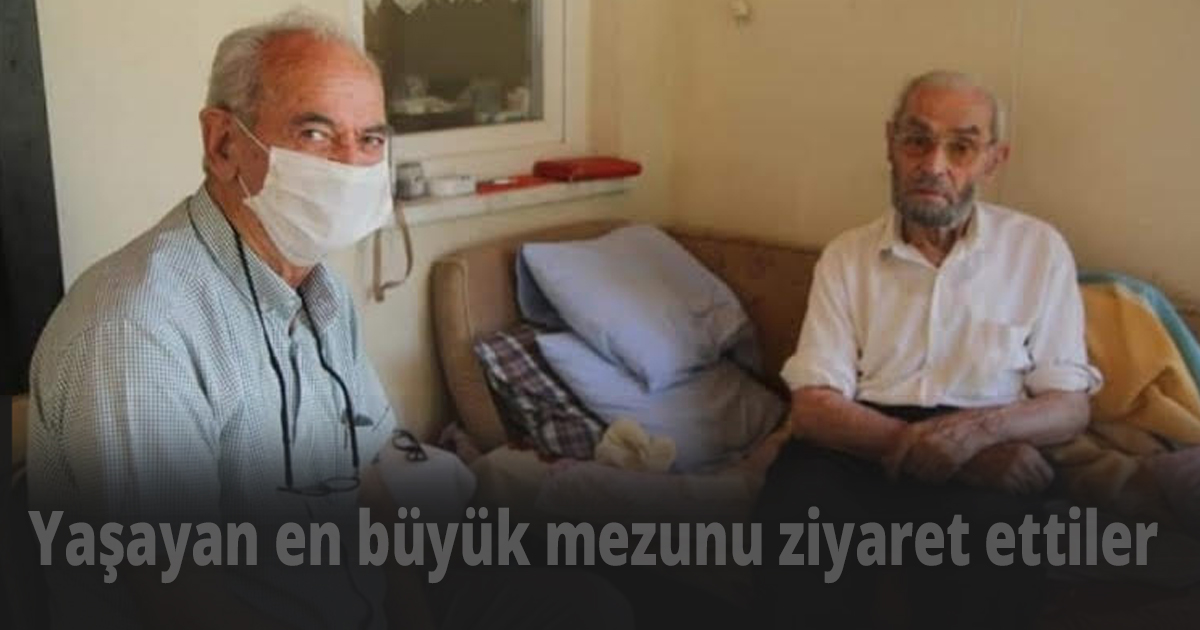 Doksan beş yaşındaki taşmektepli'ye  ziyaret