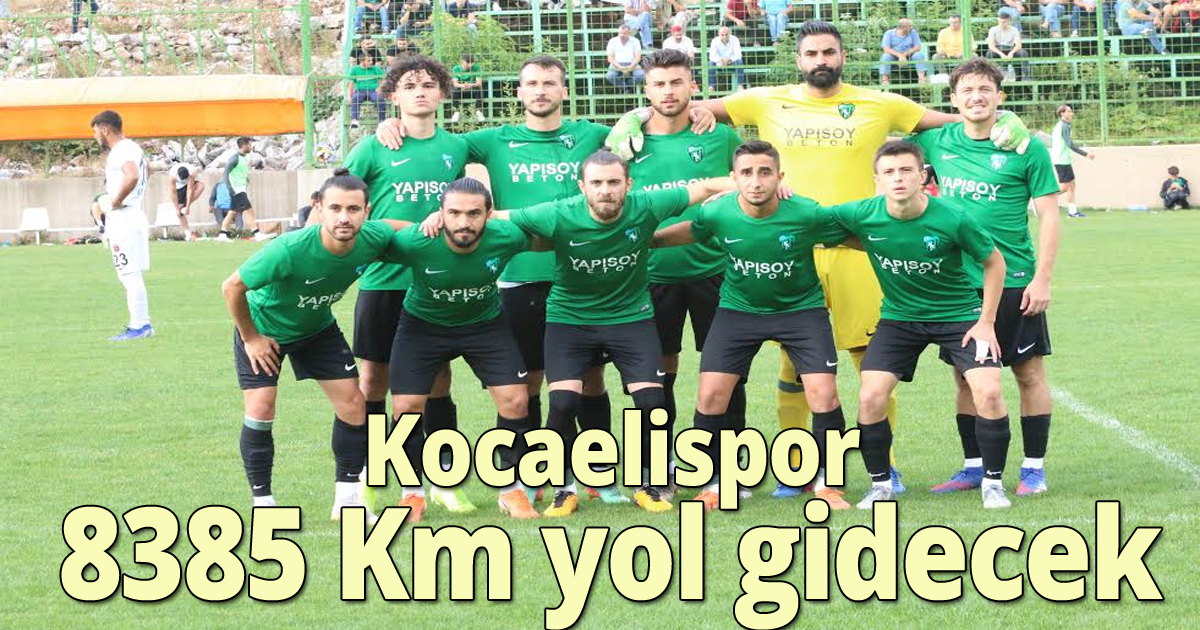 Kocaelispor 8385 Km yol gidecek 