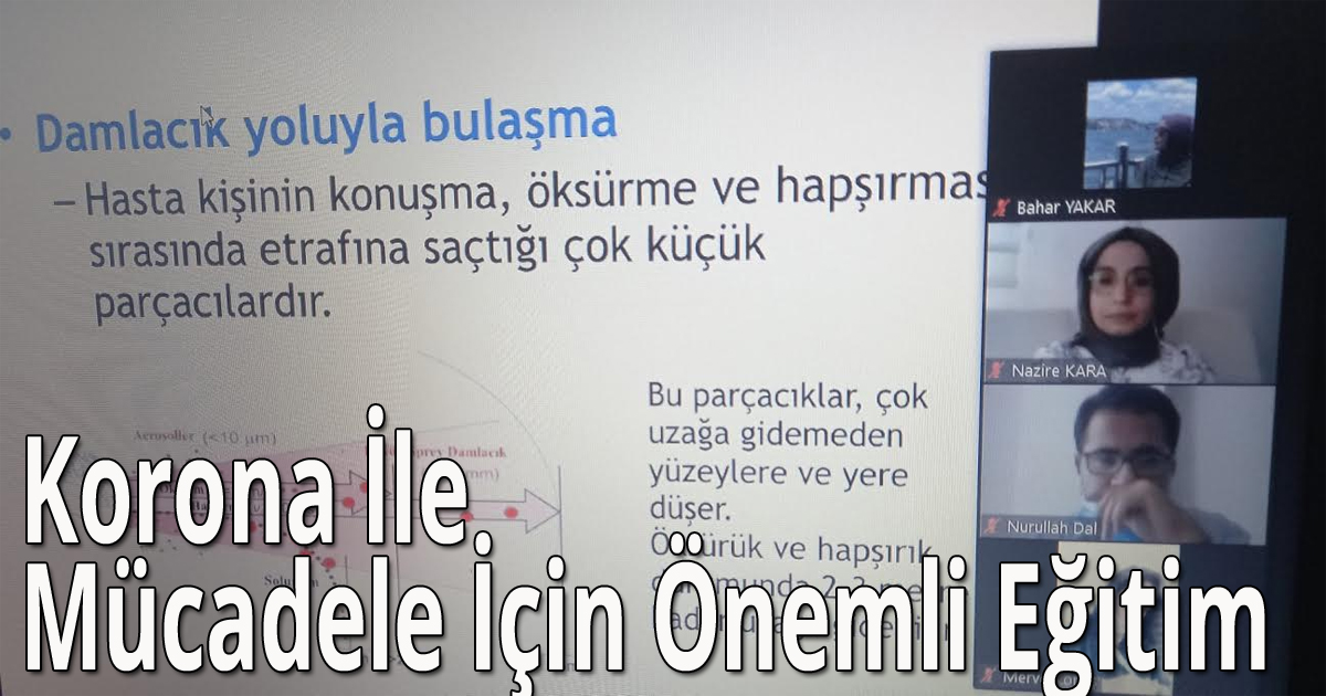 Korona İle Mücadele İçin Önemli Eğitim