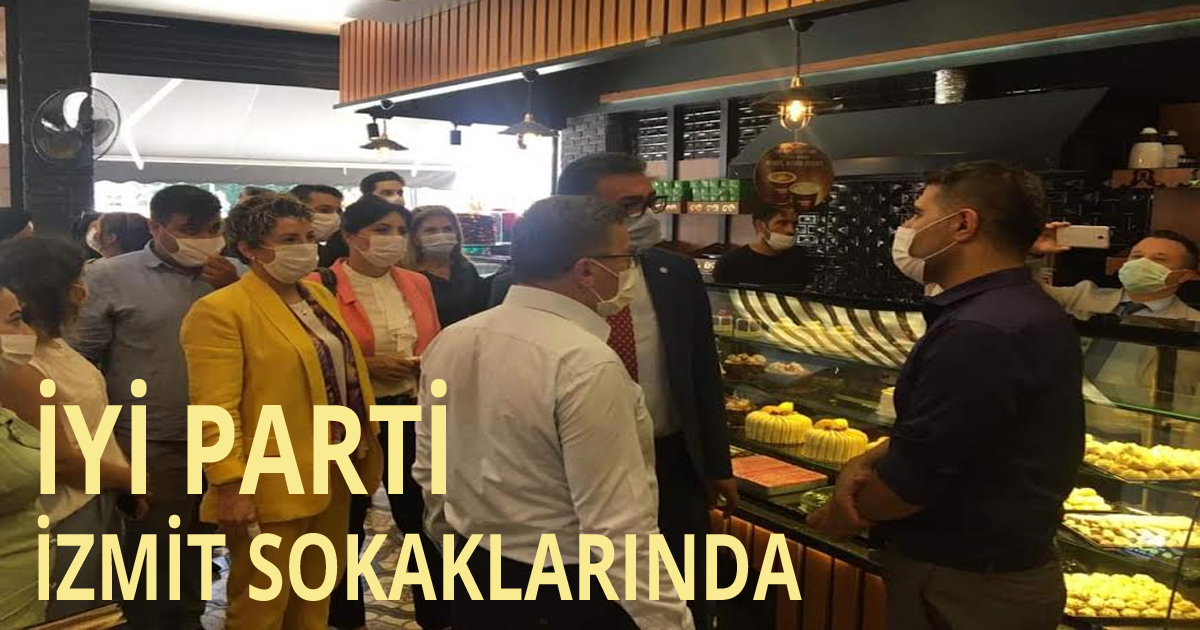 İYİ Parti İzmit sokaklarında 