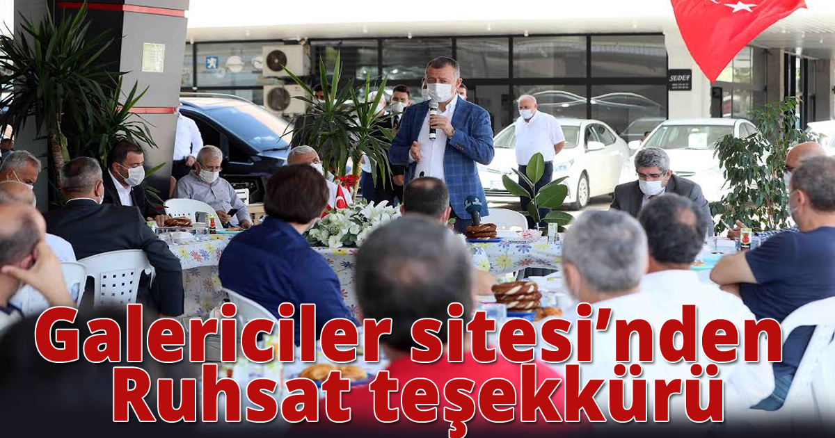 Galericiler Sitesi’nden ruhsat teşekkürü