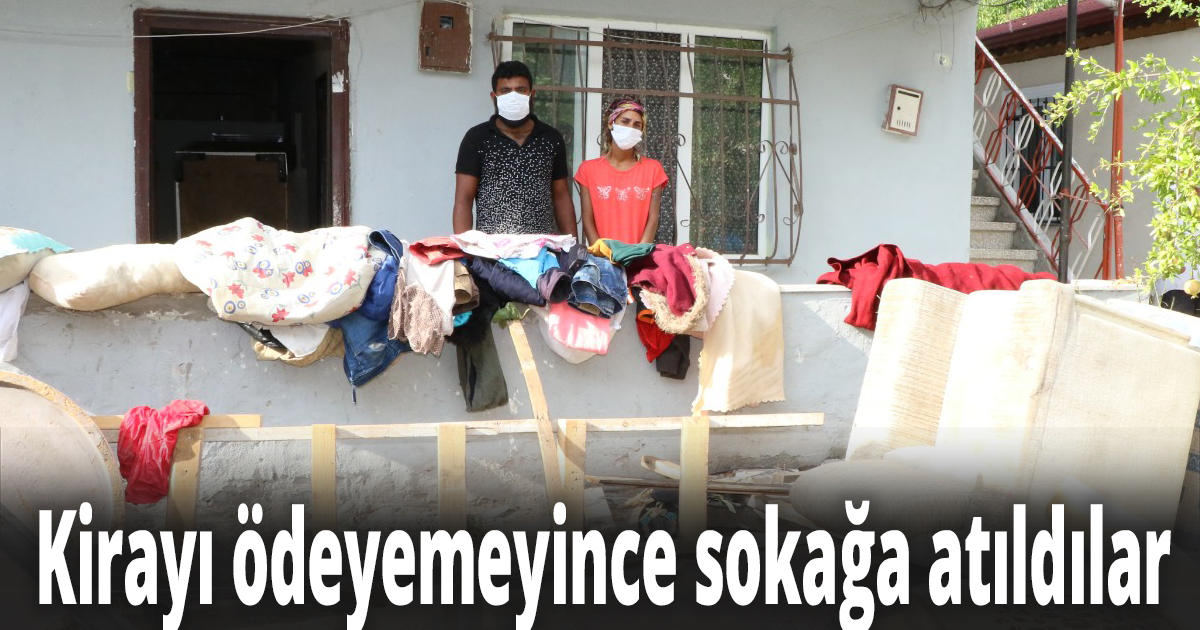 Ev sahibi sokağa attı