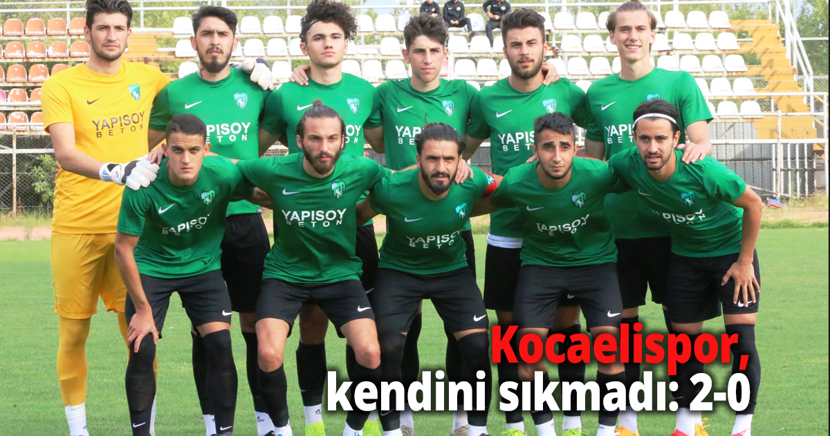 Kocaelispor, kendini sıkmadı: 2-0