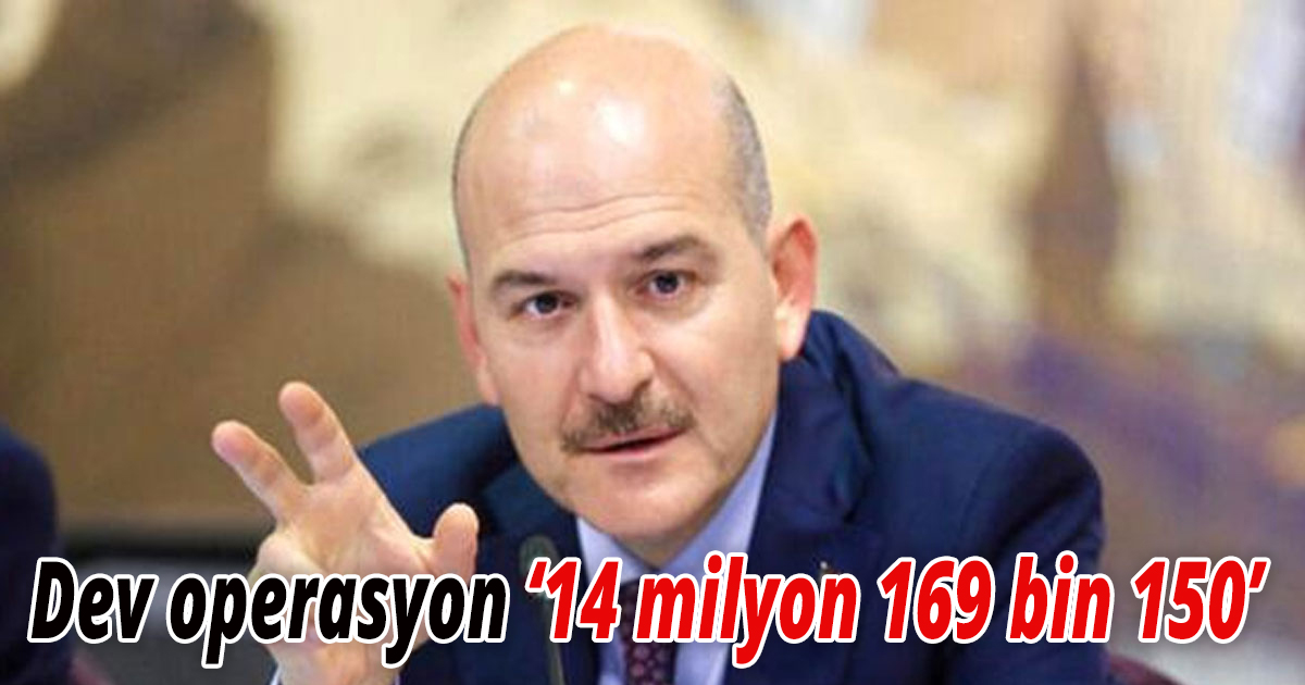 Bakan Soylu dev operasyonu duyurdu: 