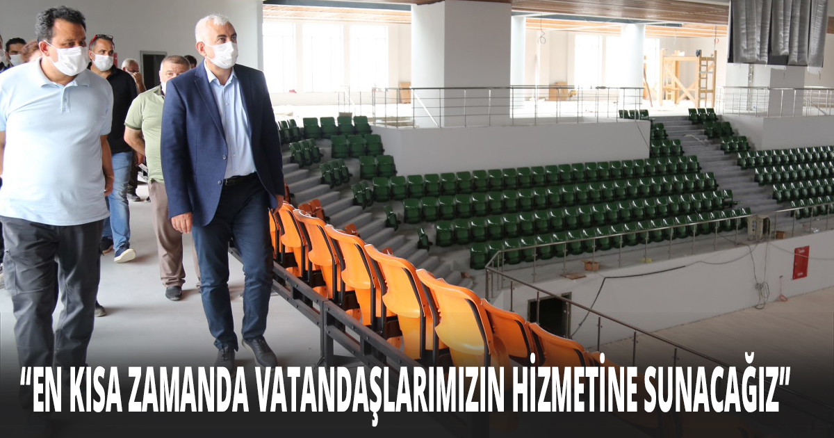  Darıca’daki modern spor salonunda çalışmalar hızla devam ediyor
