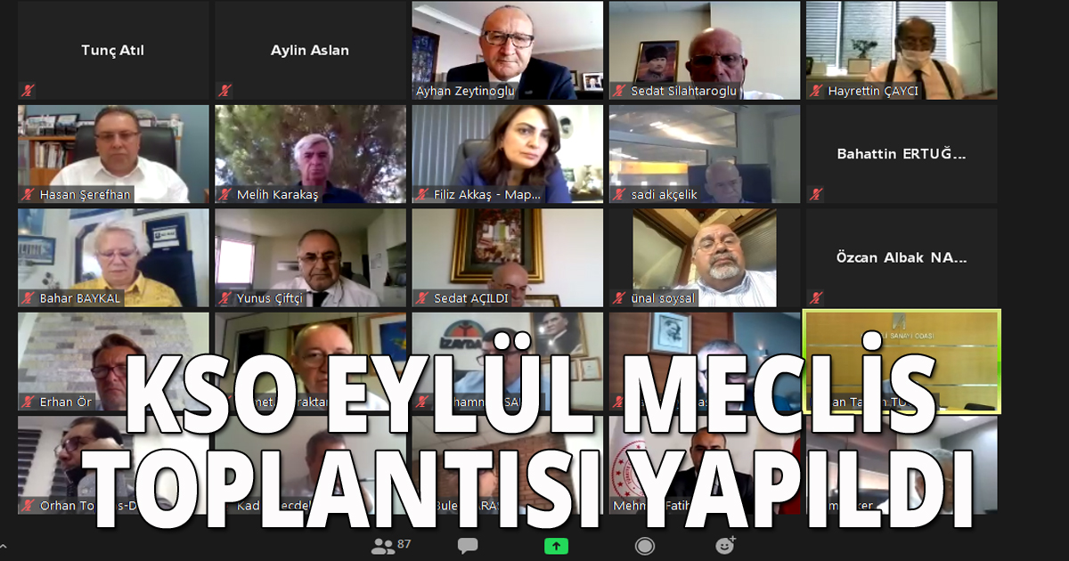 Kocaeli Sanayi Odası Eylül meclis toplantısı yapıldı