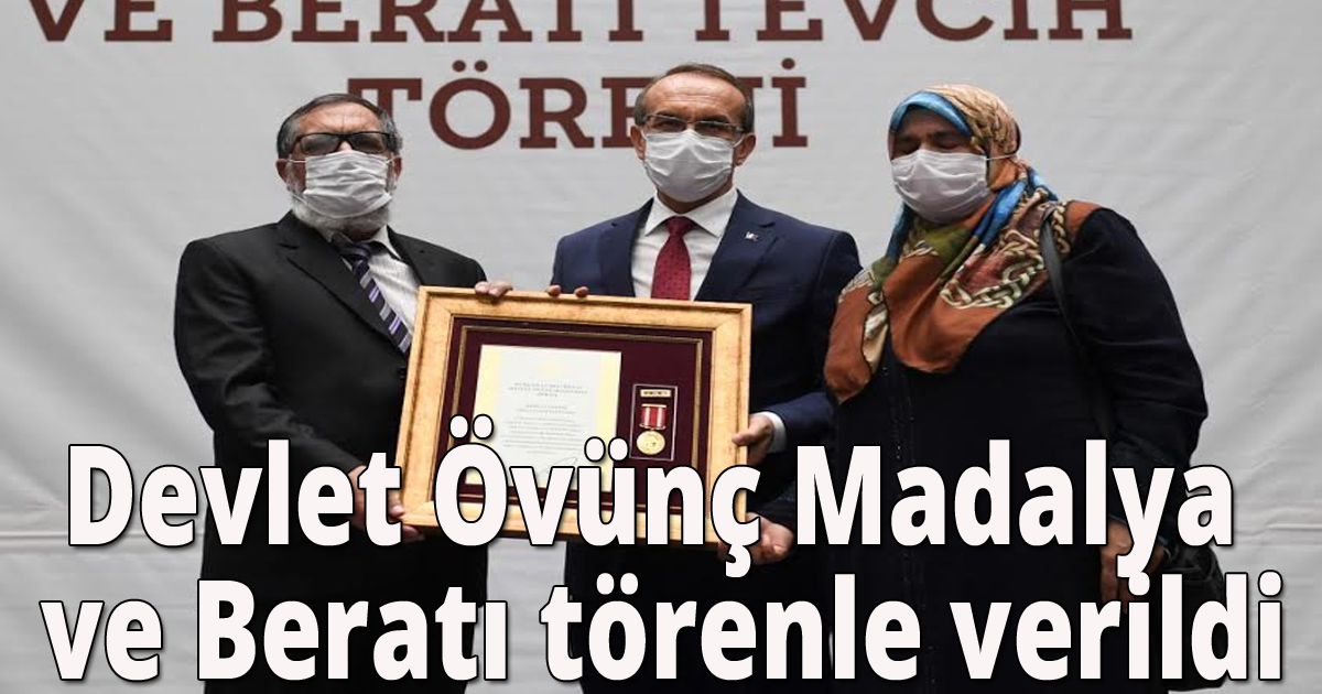 Devlet Övünç Madalya ve Beratı törenle verildi