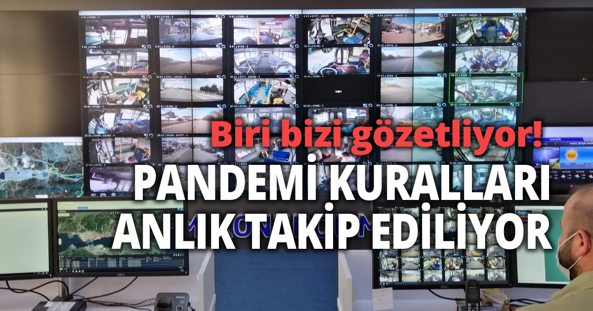 Toplu taşıma araçları an be an kontrol ediliyor