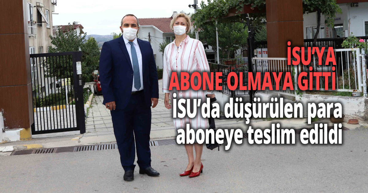 İSU’da düşürülen para aboneye teslim edildi