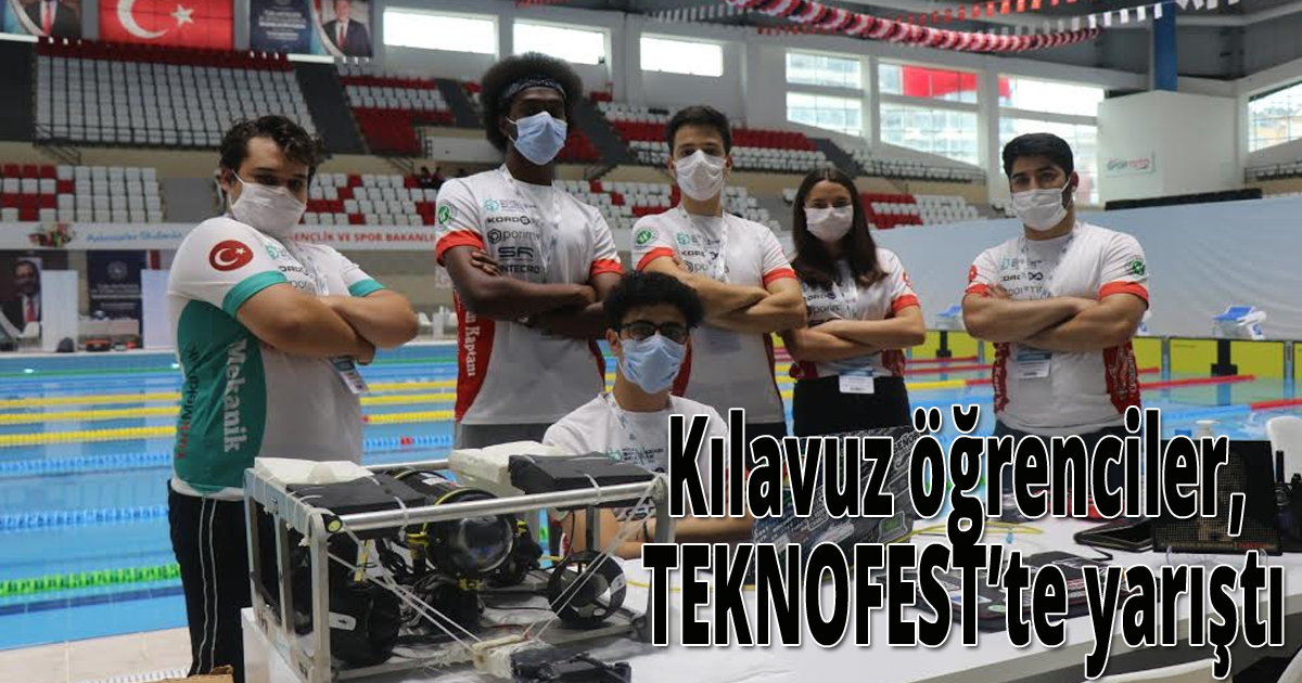 Kılavuz öğrenciler,  TEKNOFEST’te yarıştı
