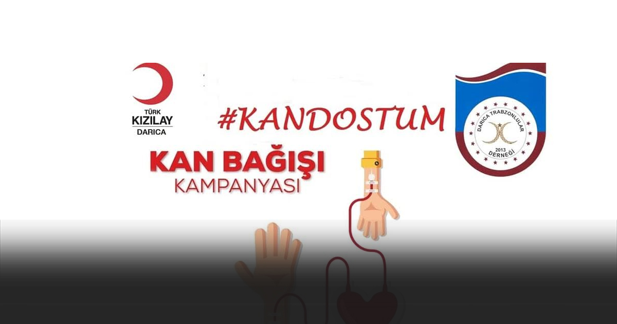 Darıca’da Trabzonlulardan 'Kan Dostum' kampanyası