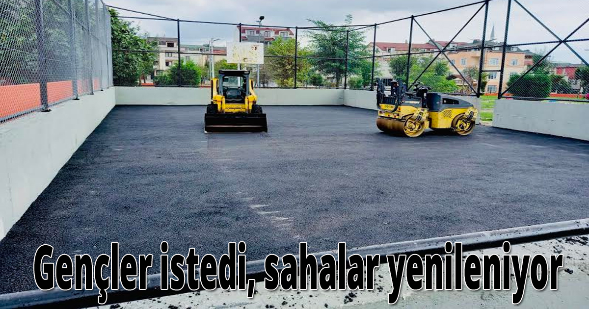 Gençler istedi, sahalar yenileniyor