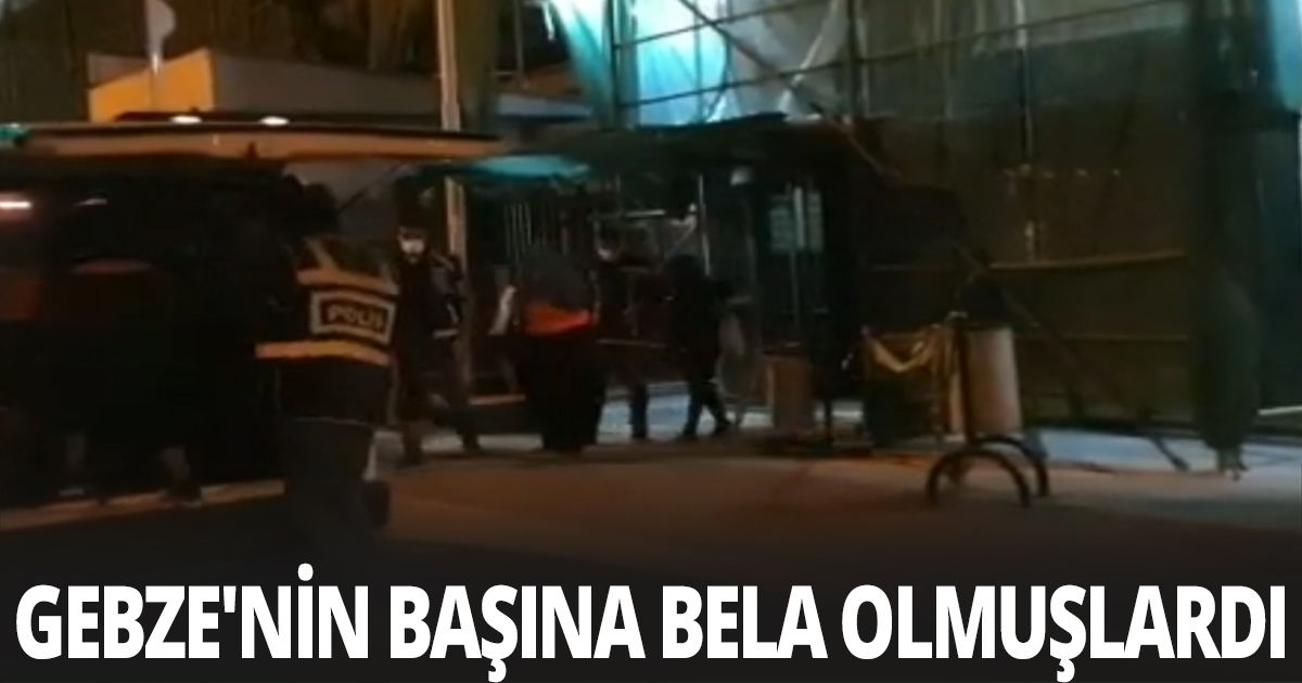 Gebze'nin başına bela olmuşlardı