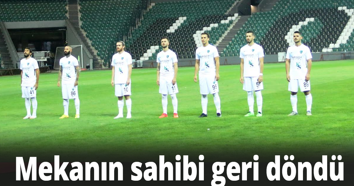 Mekanın sahibi geri döndü