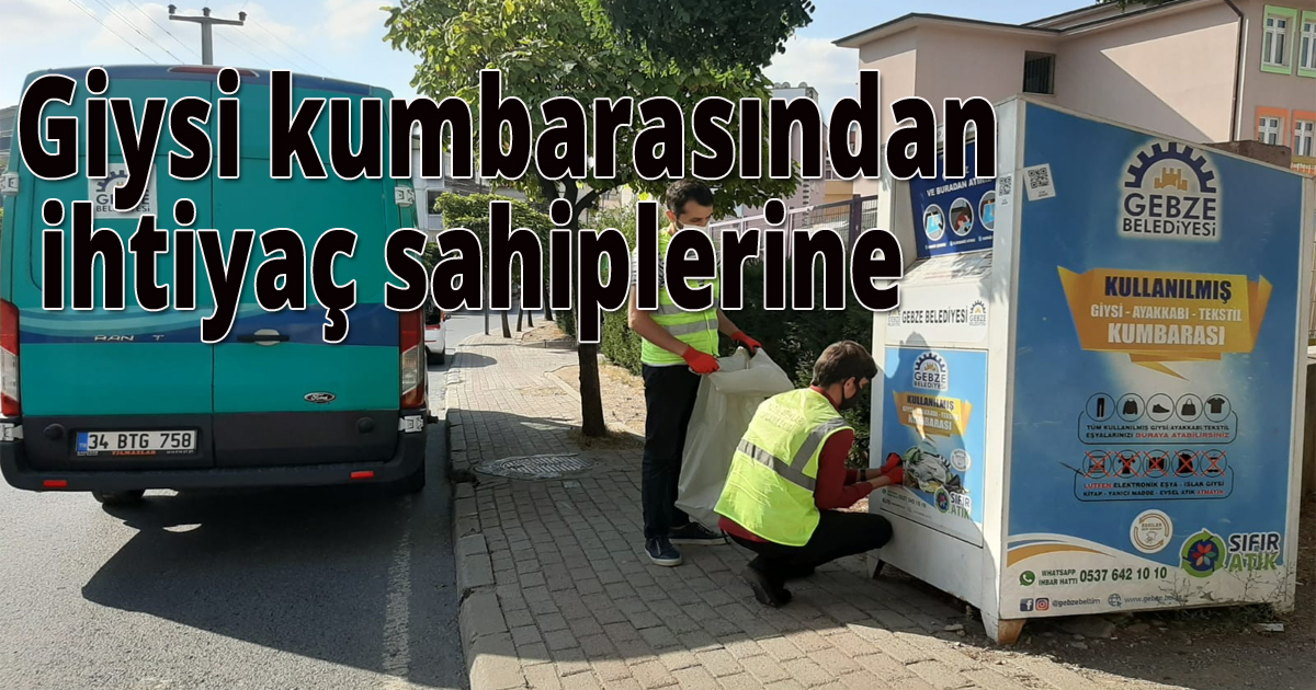 Giysi kumbarasından ihtiyaç sahiplerine