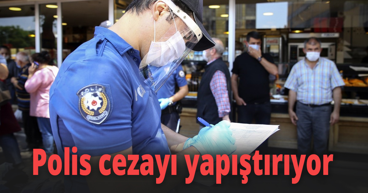 Polis cezayı yapıştırıyor