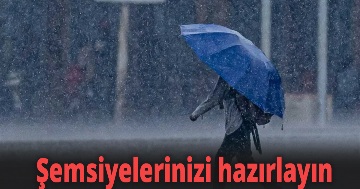 Şemsiyelerinizi hazırlayın