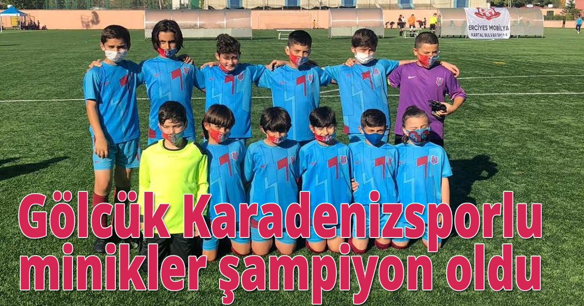 Gölcük Karadenizsporlu minikler şampiyon 