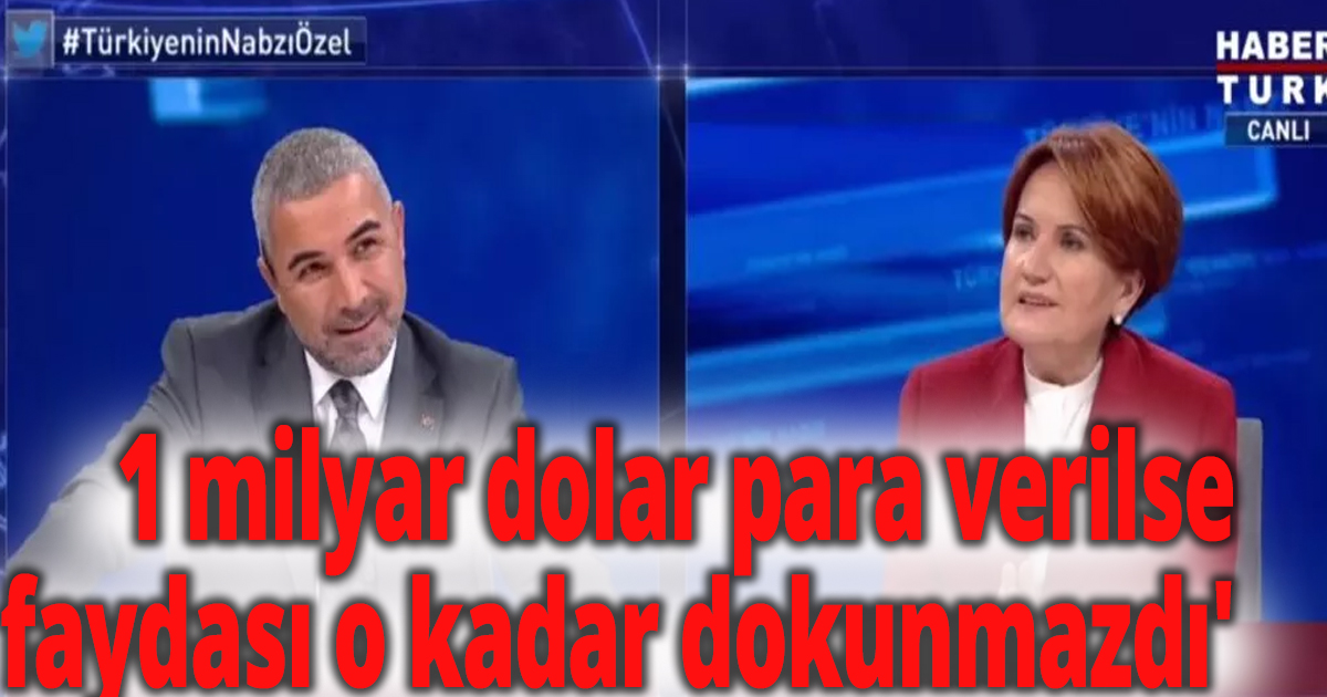 Meral Akşener'den canlı yayında dikkat çeken açıklamalar