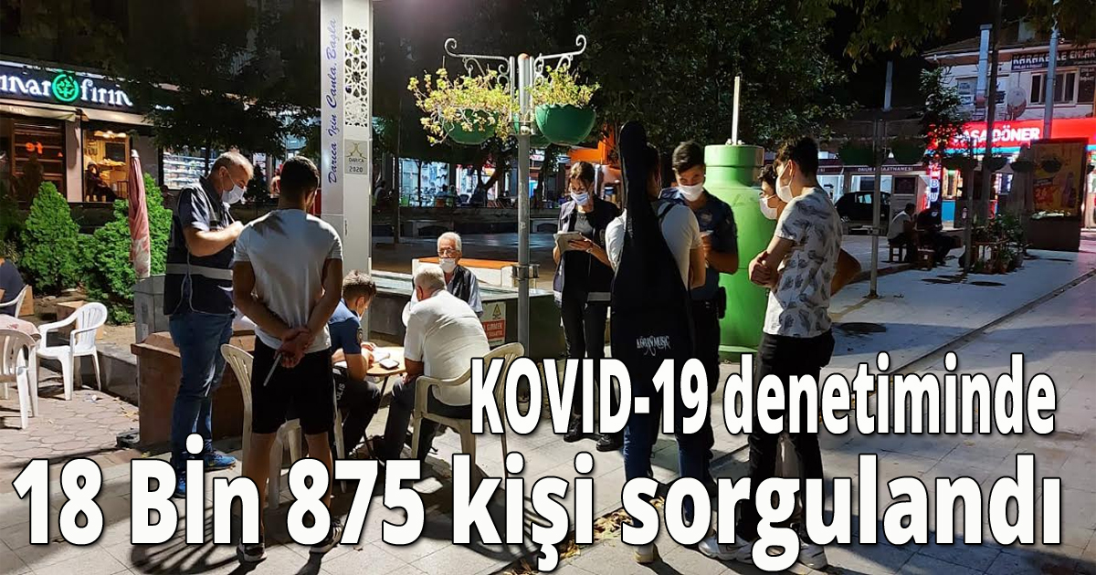 18 Bin 875 kişi sorgulandı 