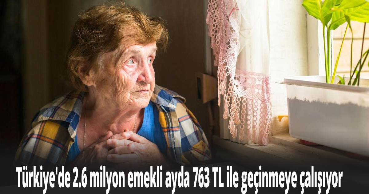 Türkiye'de 2.6 milyon emekli ve hak sahibi ayda 763 TL ile geçinmeye çalışıyor
