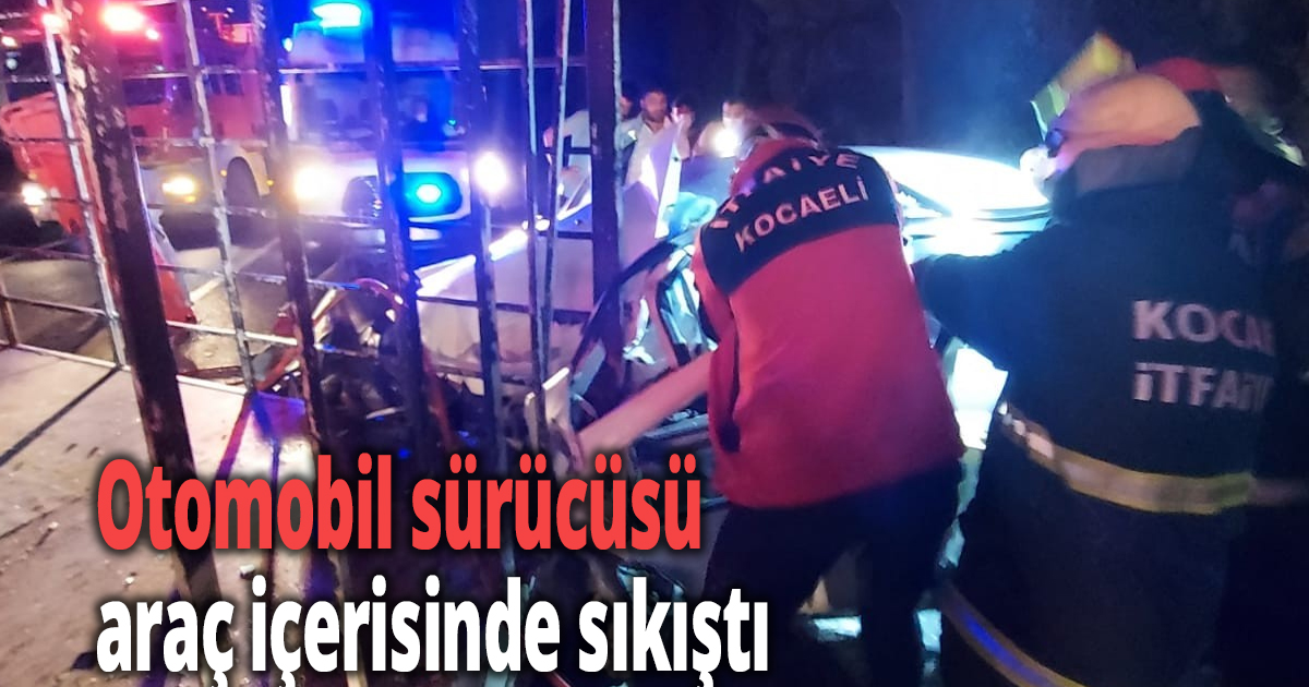 Tırla çarpan otomobilin sürücüsü yaralandı 