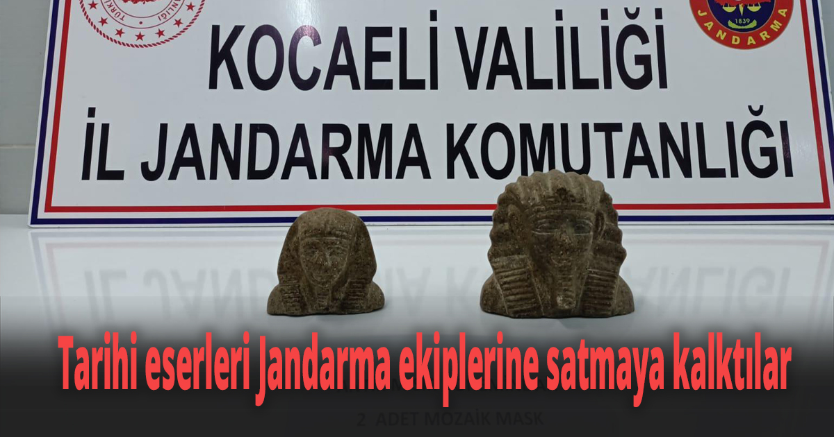 Tarihi eserleri Jandarma ekiplerine satmaya kalktılar