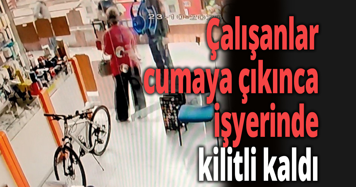 Müşteriyi dükkanda unuttular