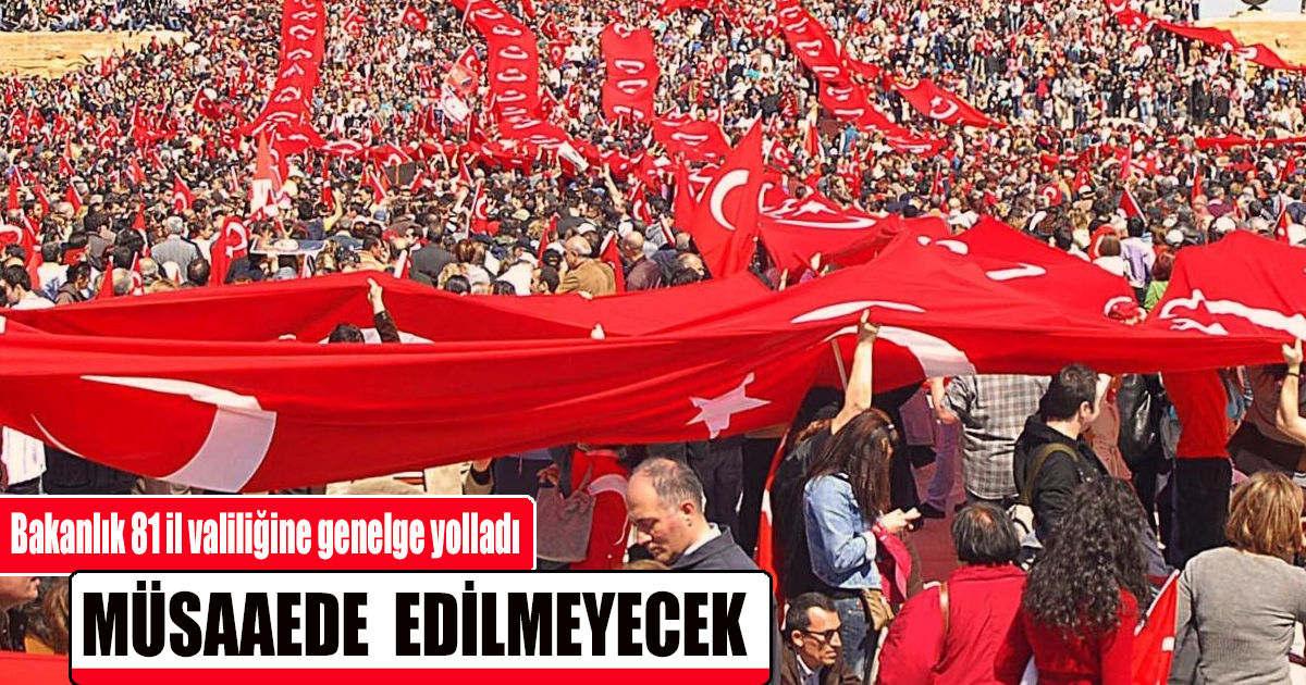 Bakanlıktan 29 Ekim genelgesi