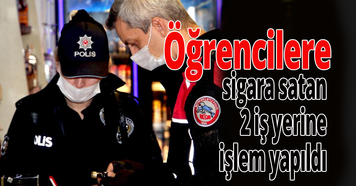Polis okul çevrelerinde denetim yaptı