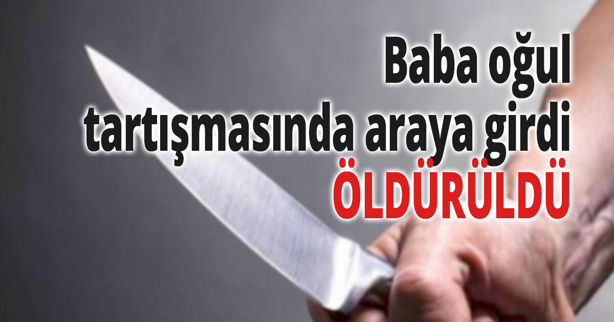 Üvey babası ile tartıştı