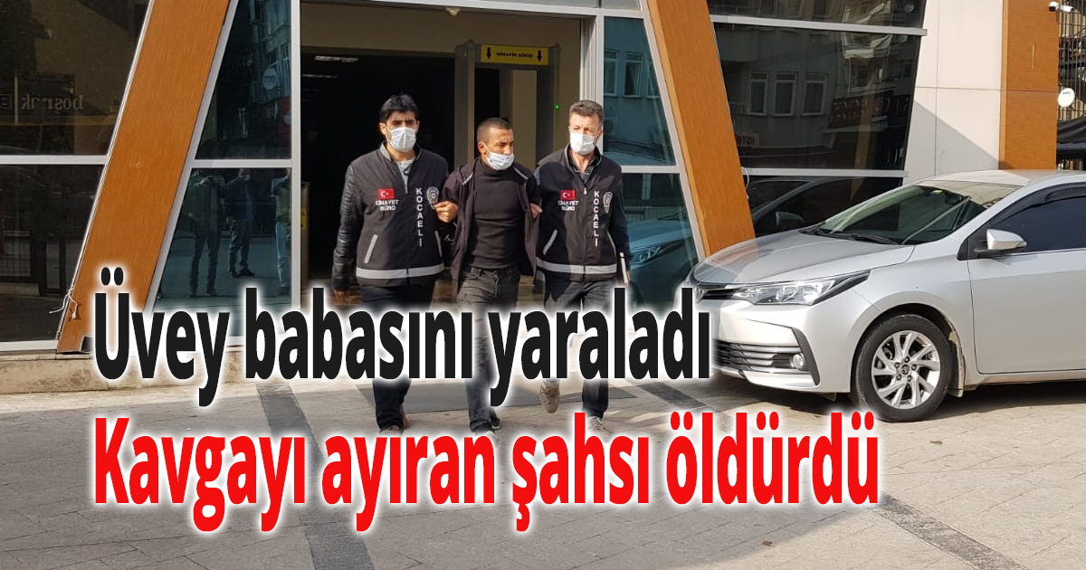 Üvey babasını yaraladı