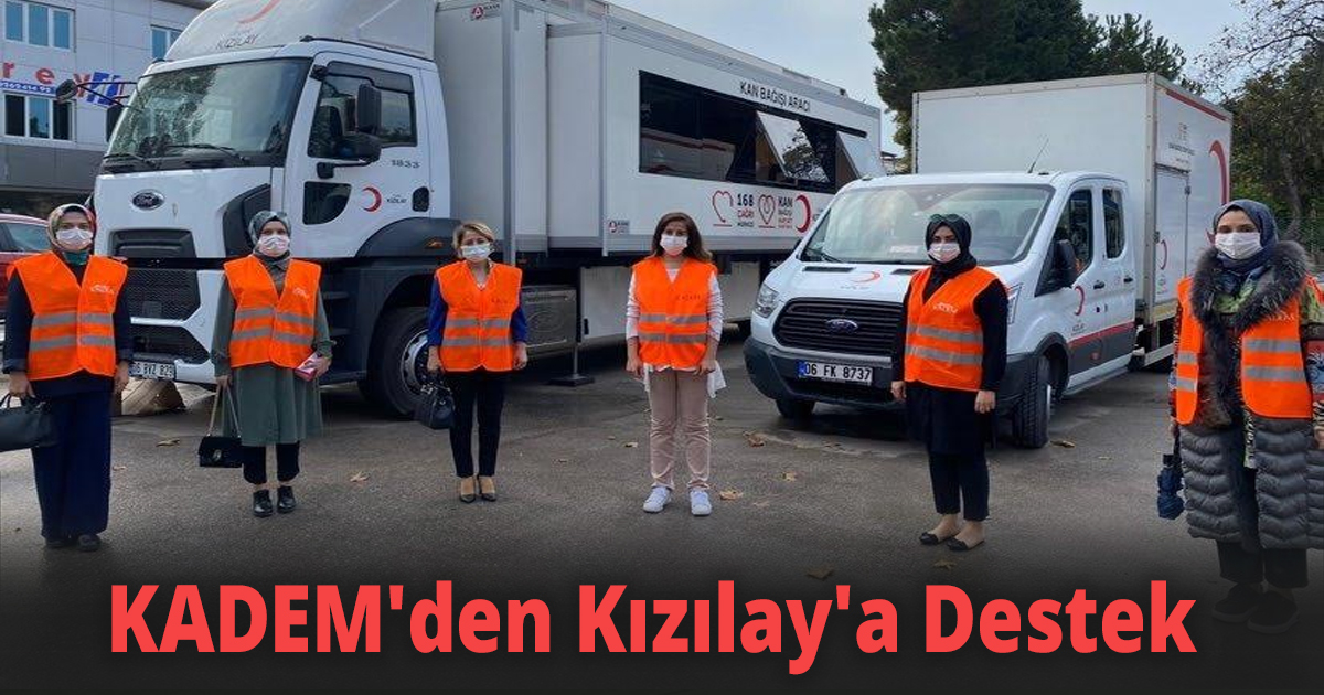 KADEM'den Kızılay'a Destek
