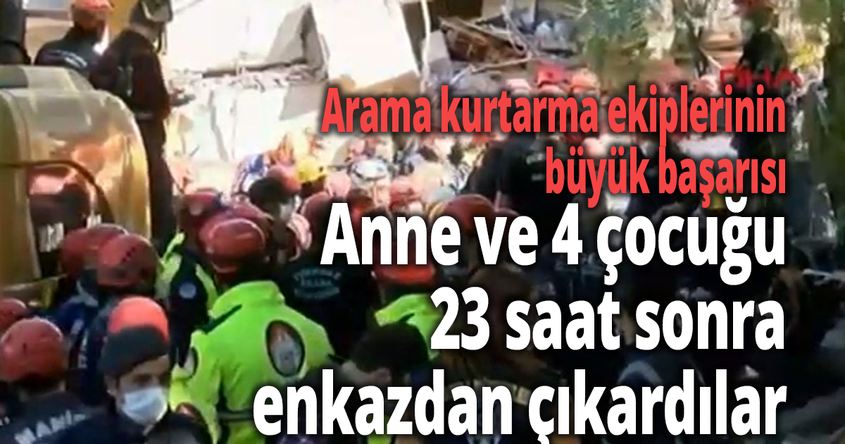 Arama kurtarma ekiplerinin büyük başarısı