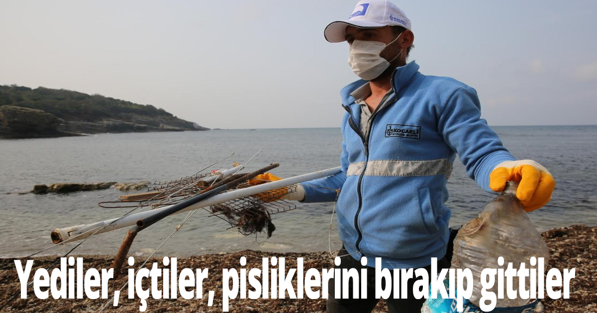 Sardala’daki plaj temizliğinde şaşırtan görüntüler