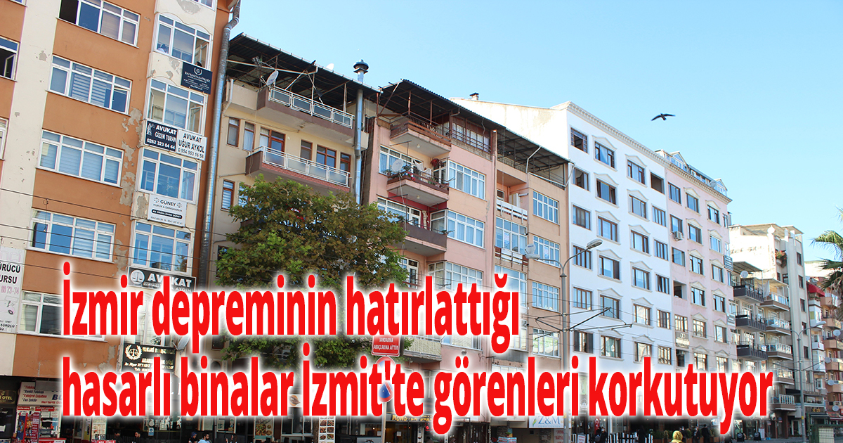 Deprem gerçeğine rağmen Kocaeli’de yamuk binalarda yaşıyorlar