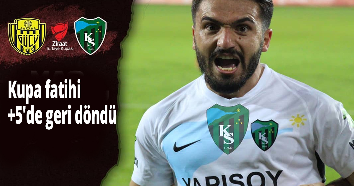 Kupa fatihi +5'de geri döndü
