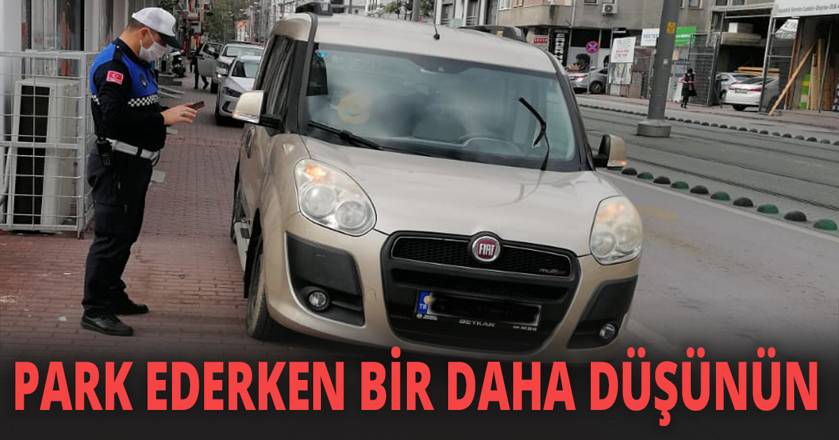 Kaldırım parklanmasına geçit yok