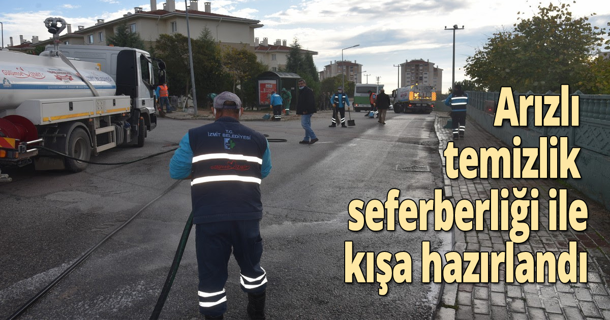 Arızlı temizlik seferberliği ile kışa hazırlandı