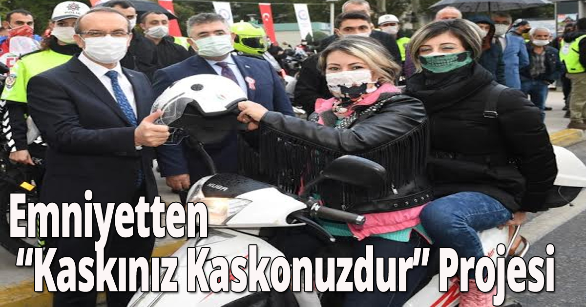 Emniyetten 'Kaskınız Kaskonuzdur' Projesi
