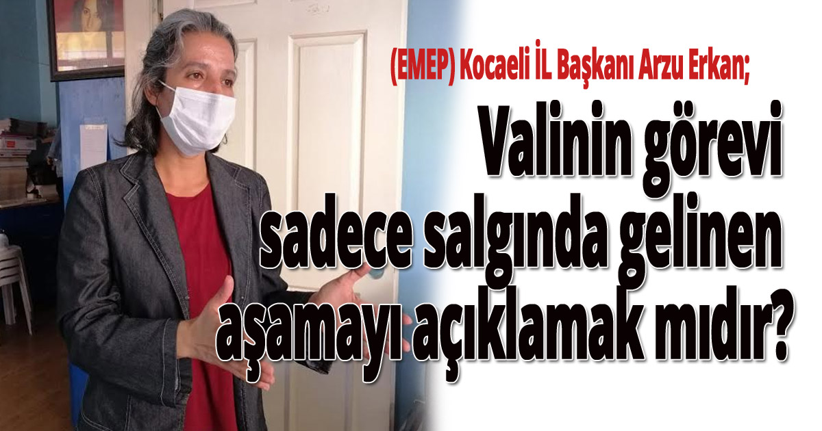 EMEP, Vali Seddar Yavuz'u eleştirdi