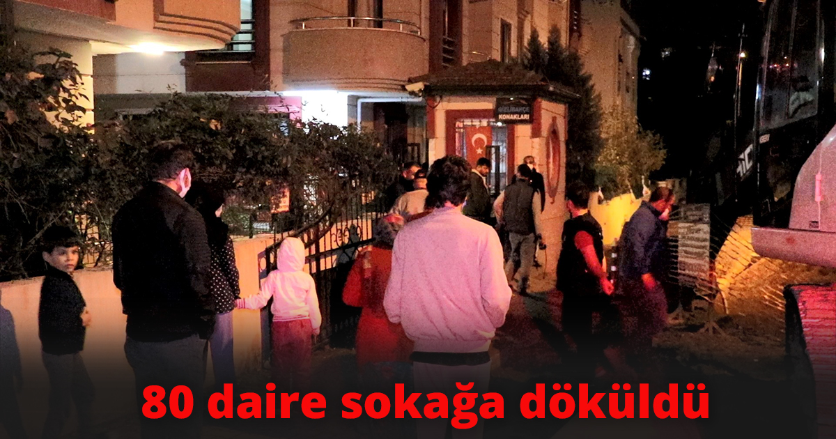 Alt yapı çalışmasında doğalgaz hattı çatlayınca 80 daire sokağa döküldü