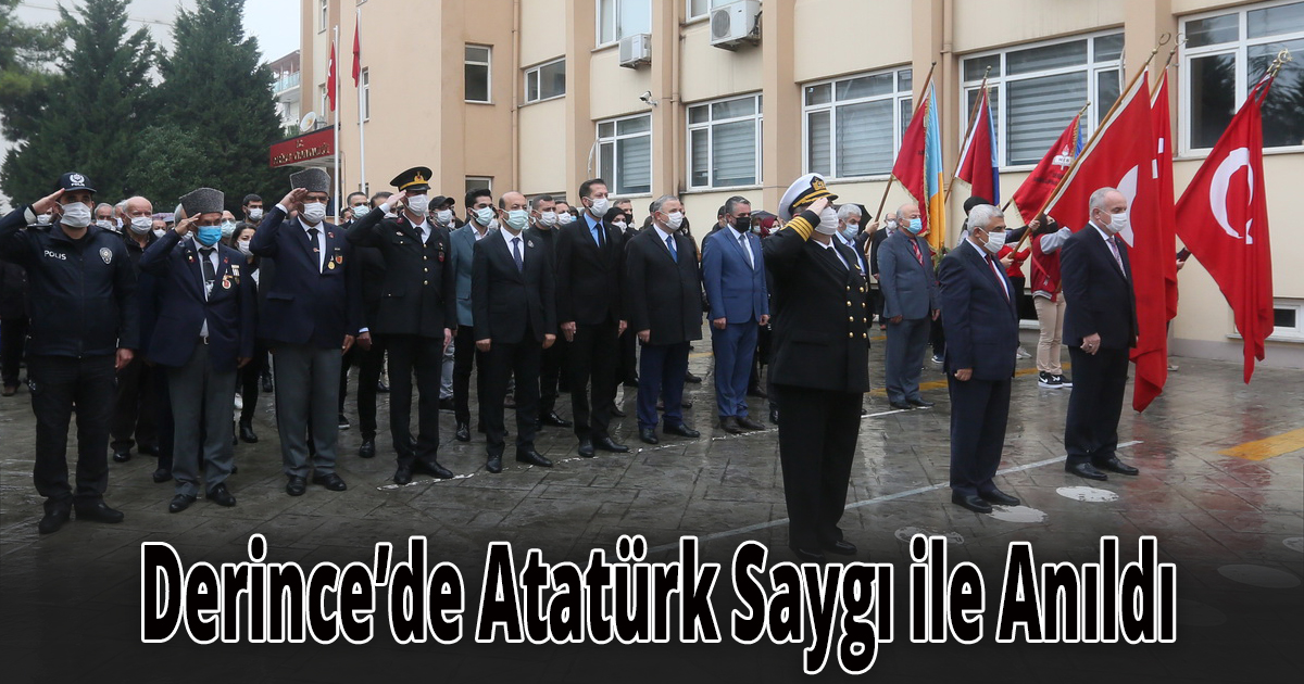 Derince’de Atatürk Saygı ile Anıldı