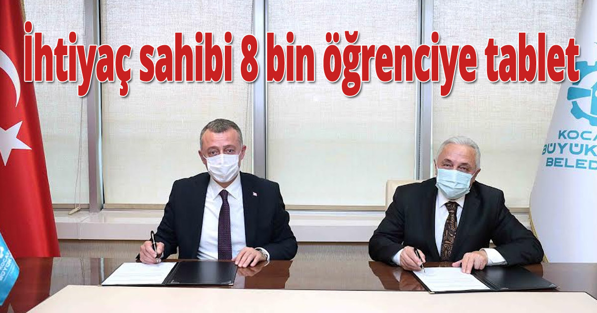 Büyükşehir’den ihtiyaç sahibi 8 bin öğrenciye tablet