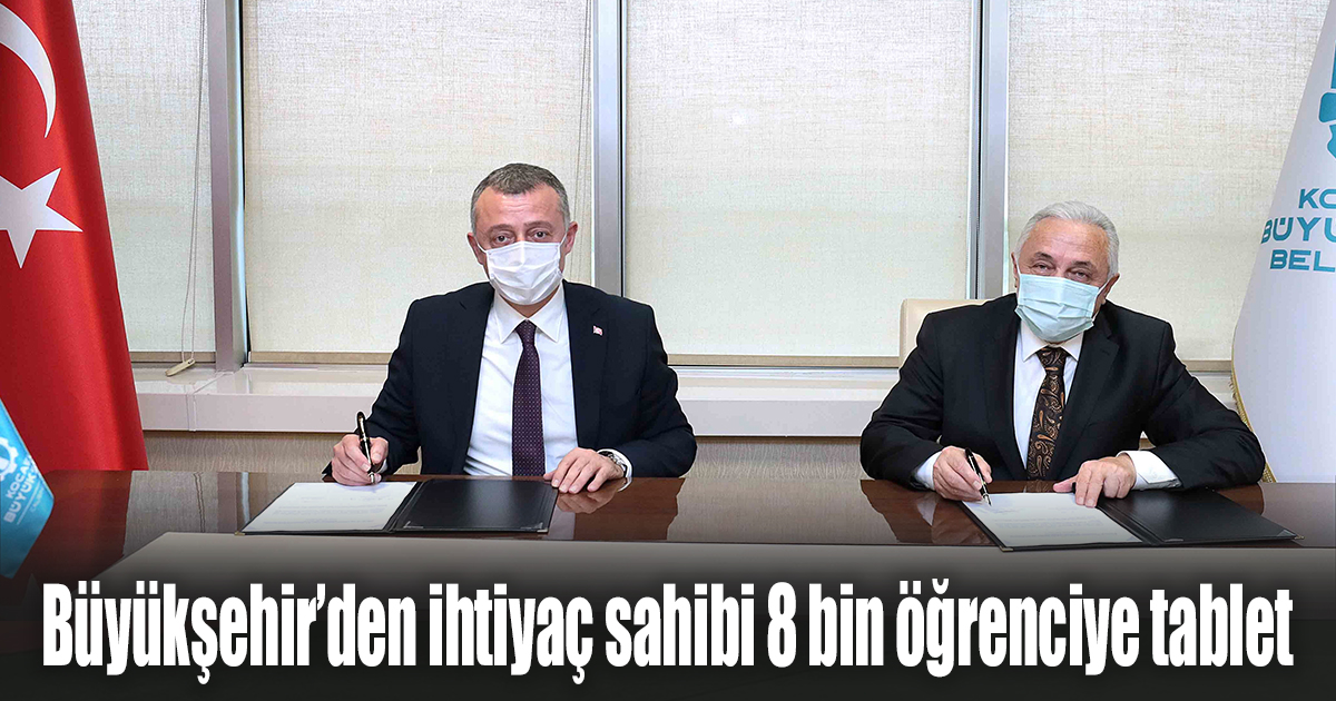 Büyükşehir’den ihtiyaç sahibi 8 bin öğrenciye tablet