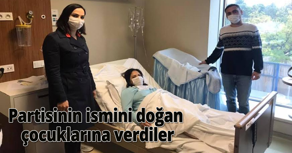 Partisinin ismini doğan çocuklarına verdiler