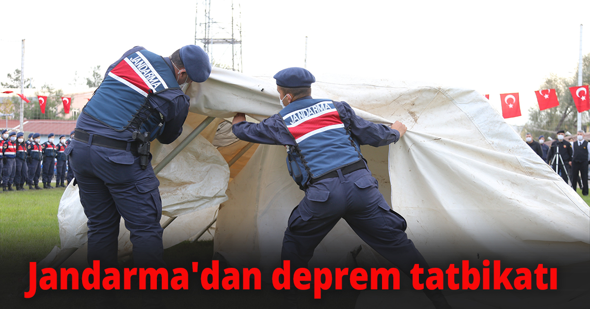Jandarma'dan deprem tatbikatı