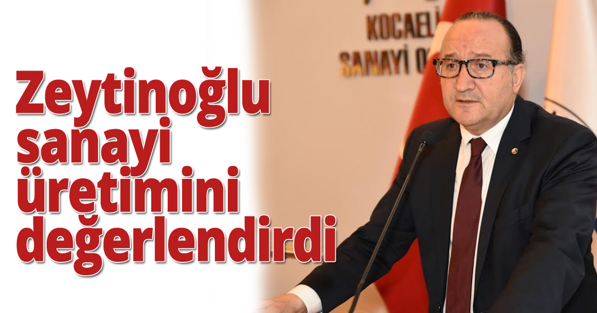 Zeytinoğlu sanayi üretimini değerlendirdi